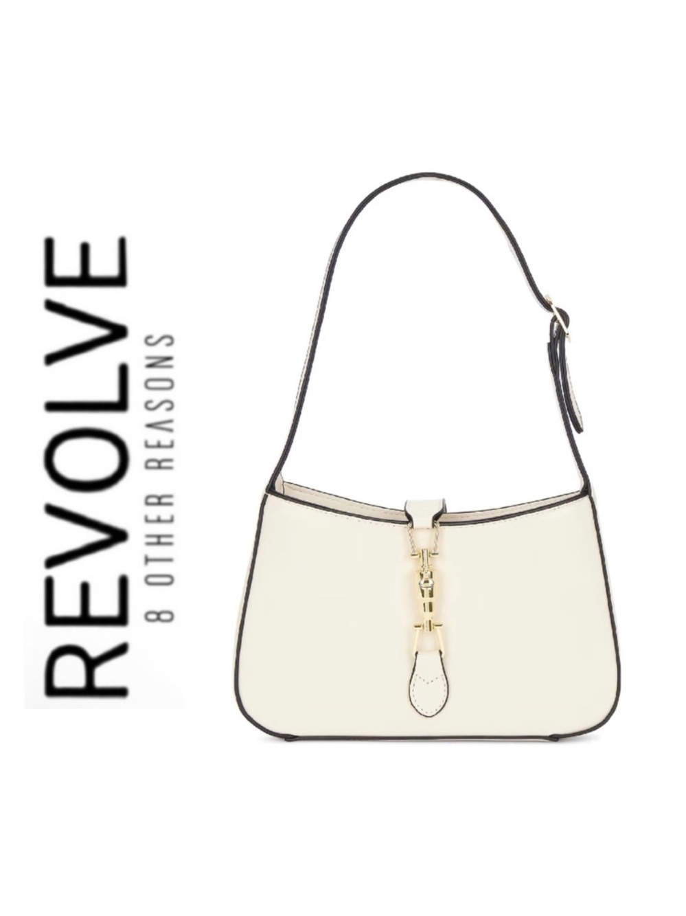 NWT Revolve x 8 Other Reasons Justine Shoulder Bag Cream
